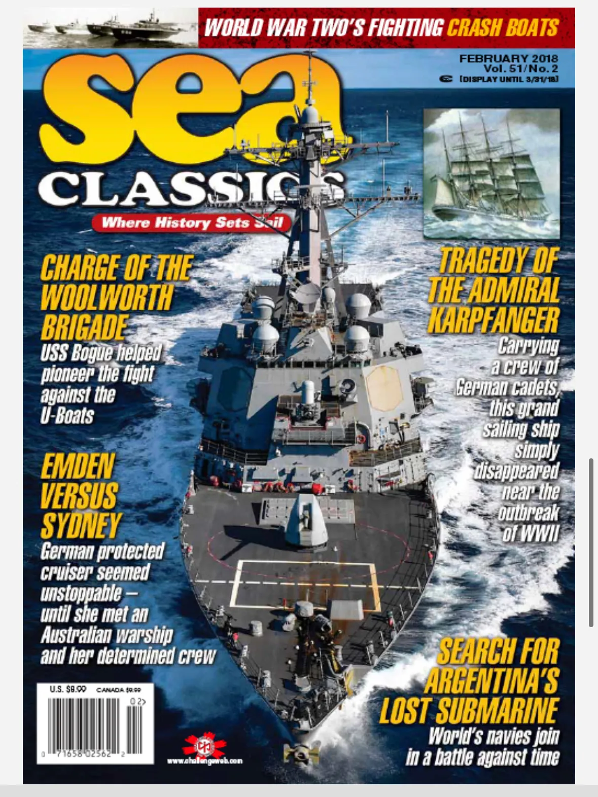 Sea Classics magazine cover — photograph by Ryan Utah